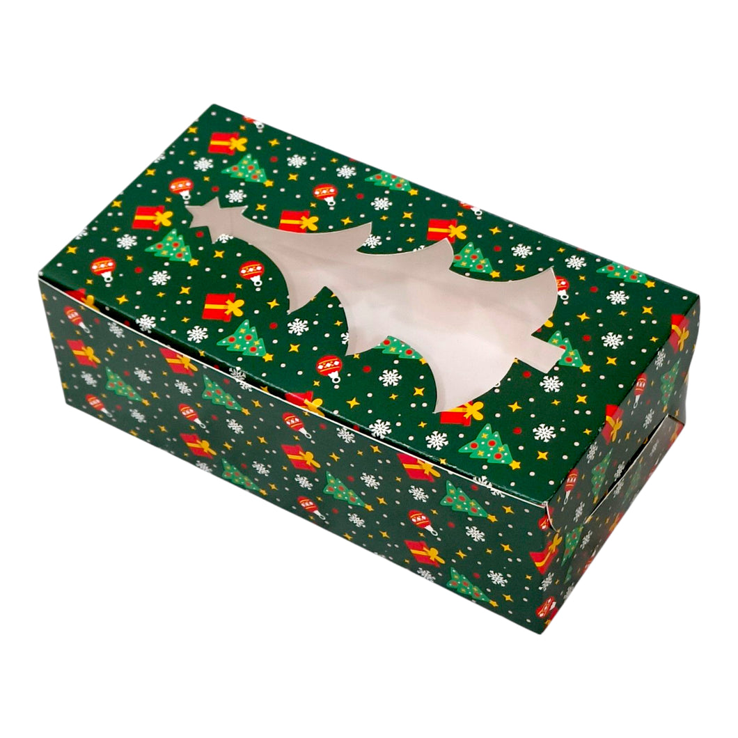 M480 Merry Christmas Green 250 g Loaf Cake Box