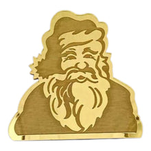 Load image into Gallery viewer, B400 Merry Christmas Santa Claus Golden Acrylic Cutout
