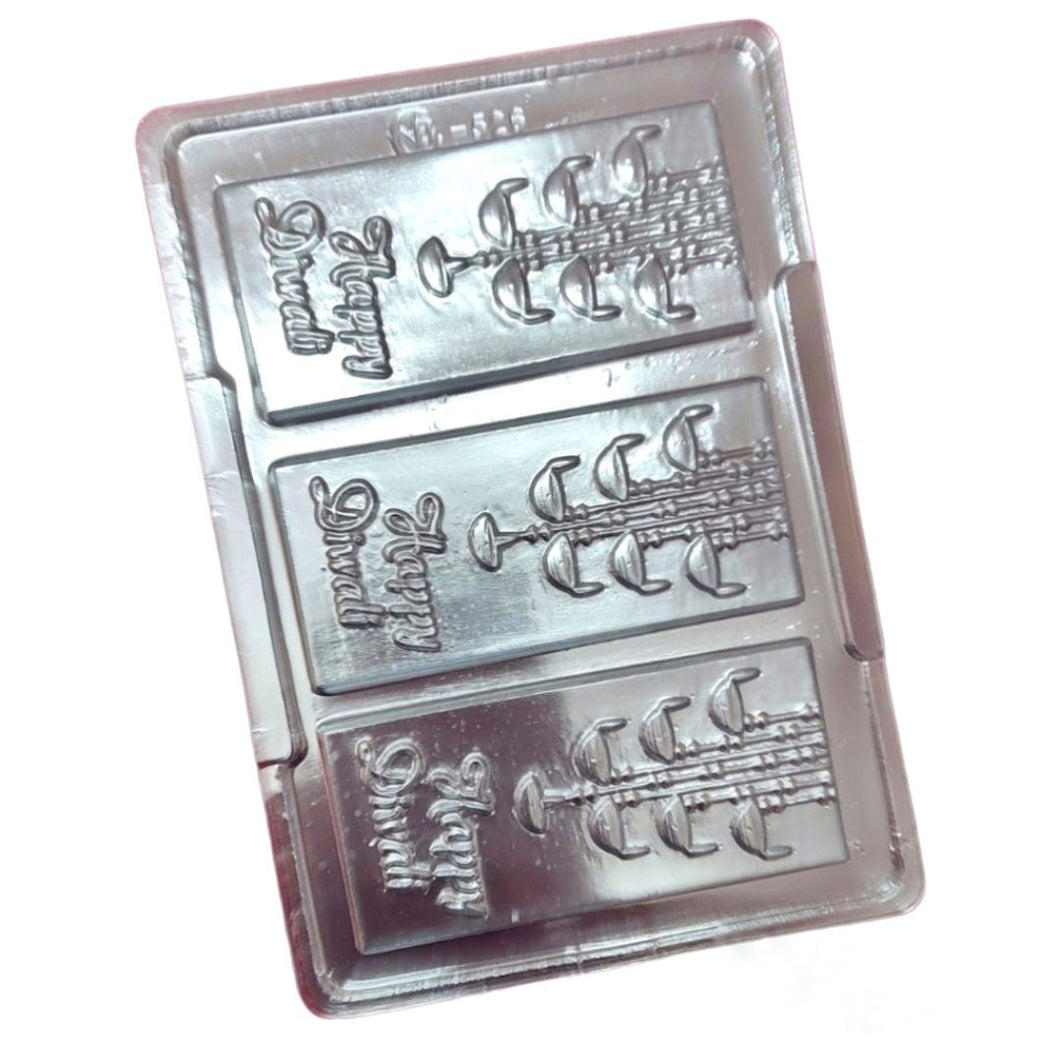 P318 Happy Diwali Bar PVC Chocolate Mould