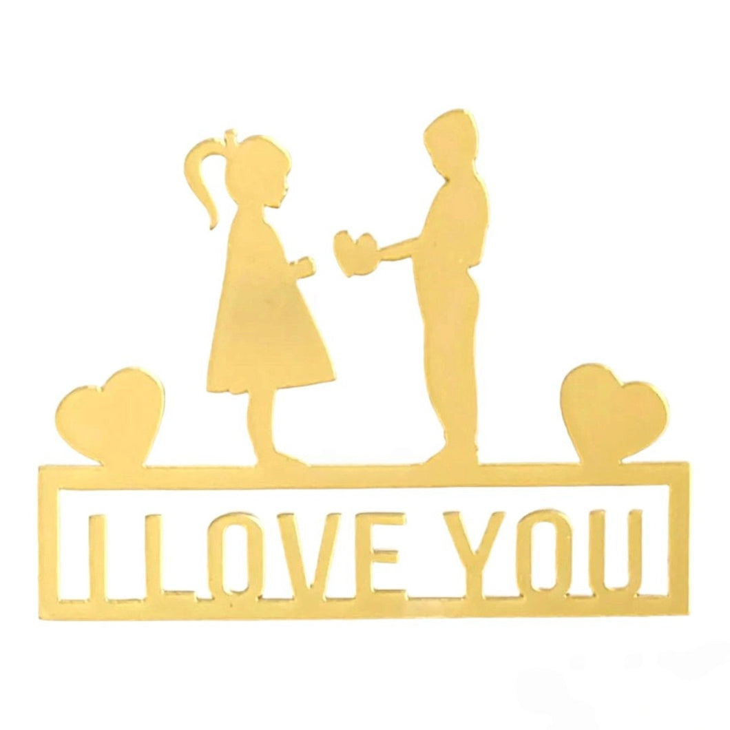 D67 I Love You Acrylic Cutout