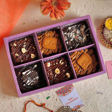 Load image into Gallery viewer, M912 6 Brownie Purple Hamper Box
