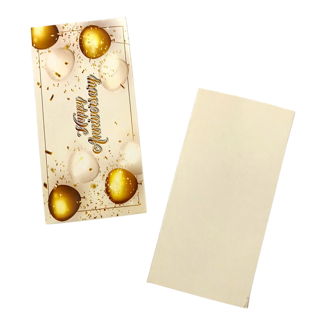 M288 Happy Anniversary Golden Medium Chocolate Bar Box