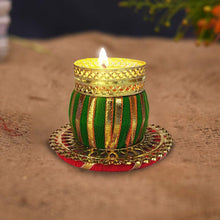 Load image into Gallery viewer, N99 Dholak Style Candle Tea Light Holder 4 Piece Set
