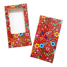 Load image into Gallery viewer, M260 Red Floral Large Chocolate Bar Box
