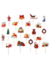 Load image into Gallery viewer, A404 Merry Christmas Paper Toppers
