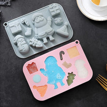 Load image into Gallery viewer, S410 Merry Christmas Holly Jolly Silicone Chocolate Mould | Candles | Soap | Jelly
