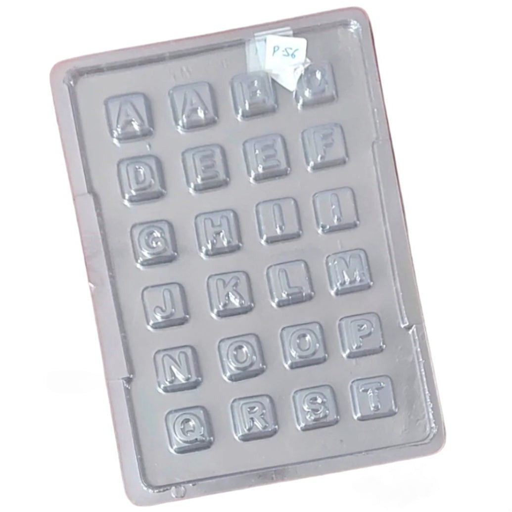 P56-57 Alphabets Message Box PVC Chocolate Moulds | Set of 2