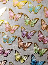 Load image into Gallery viewer, A5 Embossed Multi Color Paper Butterfly 10 Pieces Packƙ
