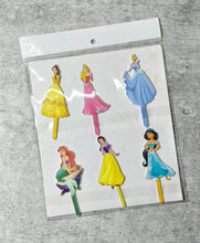 Load image into Gallery viewer, C3 Disney Princess MDF Theme Cake Toppers
