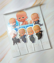 Load image into Gallery viewer, A19 Baby Boss Theme Paper Toppers
