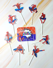 Load image into Gallery viewer, A21 Spiderman Theme Paper Toppers
