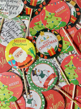 Load image into Gallery viewer, A53 Merry Christmas Paper Toppers
