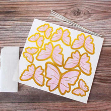 Load image into Gallery viewer, A77 Pink Butterfly with Sticks 10 Pieces Set 2
