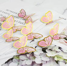 Load image into Gallery viewer, A77 Pink Butterfly with Sticks 10 Pieces Set 3

