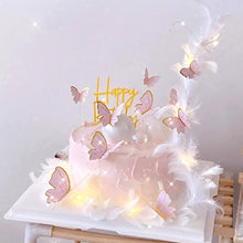 Load image into Gallery viewer, A77 Pink Butterfly with Sticks 10 Pieces Set 4
