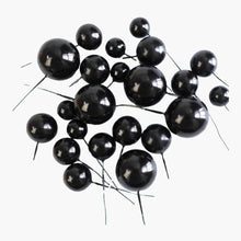 Load image into Gallery viewer, Black Faux Ball 12 Piece Set 4
