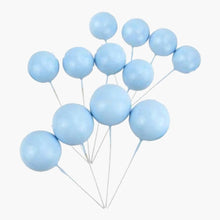 Load image into Gallery viewer, Blue Faux Ball 12 Piece Set 4
