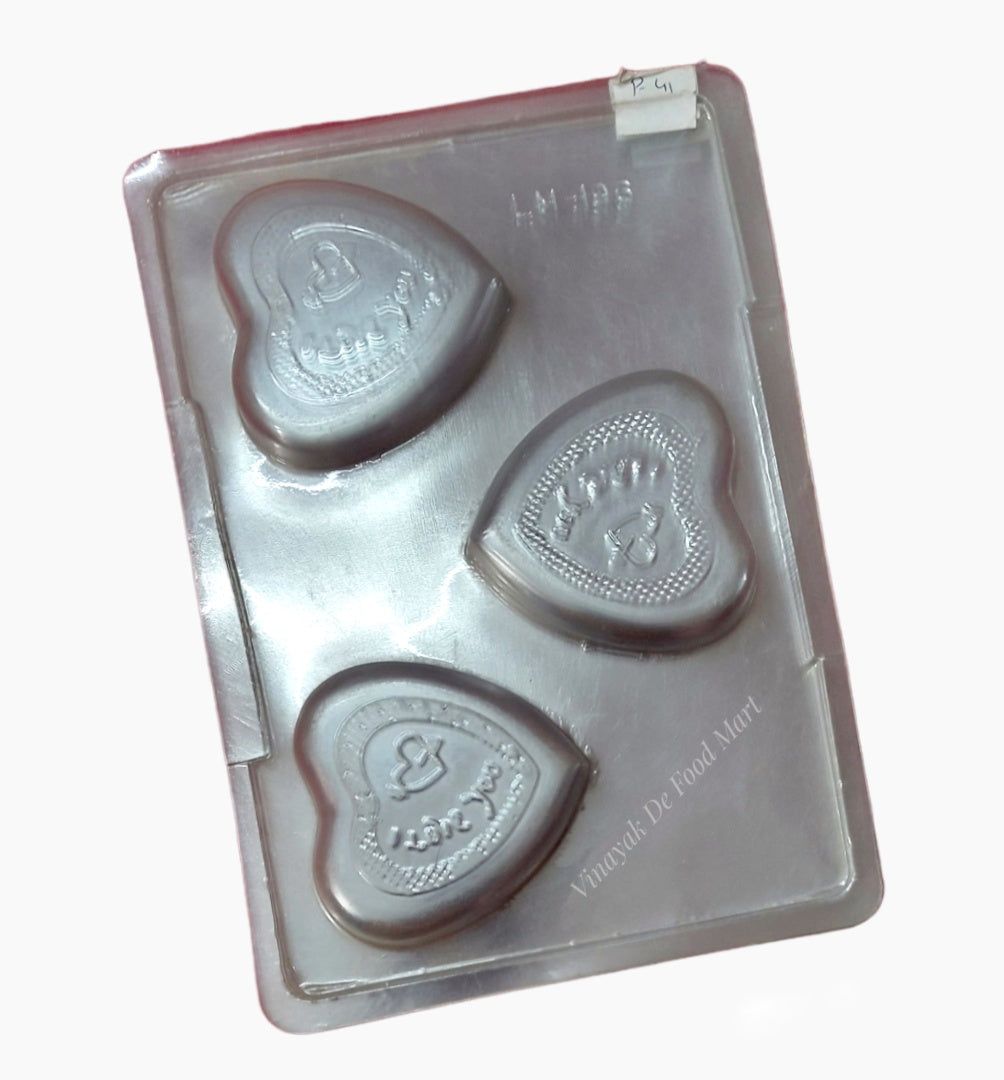 P41 I Love You Large Heart PVC Chocolate Mould