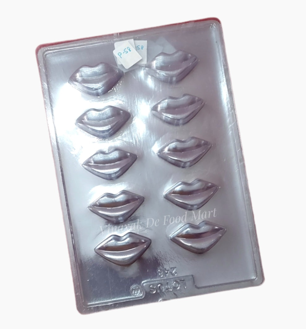 P58 Lips PVC Chocolate Mould