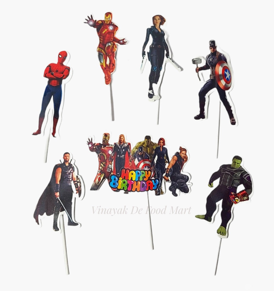 A54 Avengers Theme Paper Toppers Set