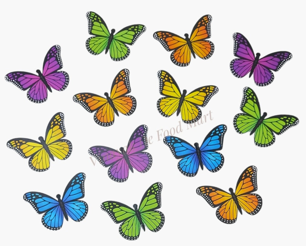 A1 Multi Color Paper Butterfly 20 Pieces Set