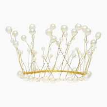Load image into Gallery viewer, White Pearl Crown Topper 5 Inches 3
